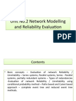 Unit No.2 Network Modelling and Reliability Evaluation Unit No.2 Network Modelling and Reliability Evaluation