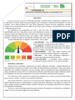 Atividade 20 7o CIE Indicadores Ambientais e de Qualidade de Vida