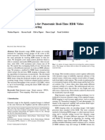 Multi-Camera Platform For Panoramic Real-Time HDR Video Construction and Rendering