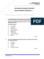 Combined Surface & Subsea, Equipment - Exercise 1