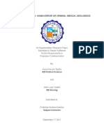 Tautho-Castillo - Criminal Responsibility For Medication Errors