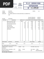 Cotizaciòn Nro 9