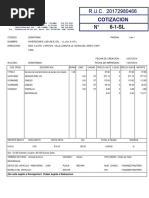 Cotizacion Nro 6