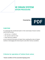 Turbine Drain Valve Operation