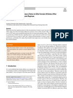 Return To Sport and Reinjury Rates in Elite Female Athletes After Anterior Cruciate Ligament Rupture