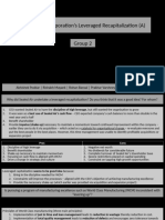 Sealed Air Corporation's Leveraged Recapitalization (A)