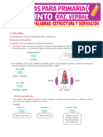 Estructura de La Palabra para Quinto Grado de Primaria