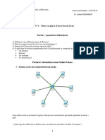 TP N°1 - Mise en Place D'un Réseau Local: Génie Informatique Semestre 1 2019/2020