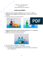 9.1 Common Acids and Alkalis: YPICA Lee Lim Ming College Set 2: Exercise 1 Read The Following Notes (Chapter 9)