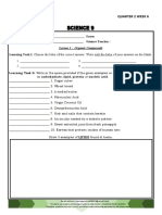 Activity Sheets Science 9 (Q2W6-W7)