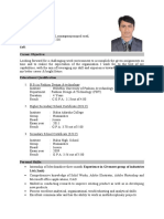 Resume of Md. Manik Mia