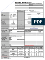 Personal Data Sheet: CS Form No. 212