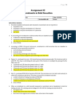 Assignment 03 Investments in Debt Securities