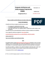 Computer Architecture and Assembly Language Programming (CS401)