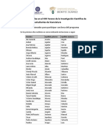 Resultados Del XXX VIC Becados