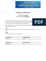 Problem A: Python File: Time Limit: 1 Second
