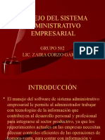 Manejo Del Sistema Administrativo Empresarial