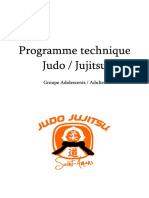 Programme Technique Adultes Jujitsu