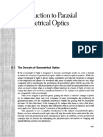 Introduction To Paraxial Geometrical Optics