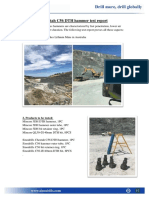 Cheetah C56 DTH H Cheetah C56 DTH Hammer Test Report: 1, Worksite: Greenbushes Lithium Mine in Australia