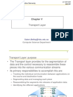 Transport Layer: Computer Science Department