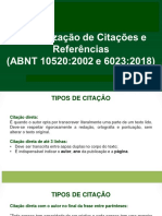 Citao e Referncias Baseadas Na ABNT