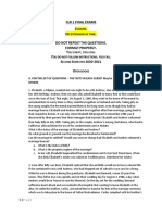 CLR 1 Final Exams 4 - N - DO NOT Repeat THE Questions. Format Properly. Y, - Y, - S S 2020-2021 O