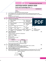 Board Question Paper: March 2020: Science and Technology Part - 1