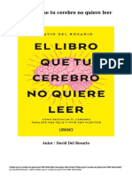 Descargar Libro Gratis El Libro Que Tu Cerebro No Quiere Leer (PDF EPub Mobi) Por David Del Rosario