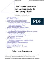 Squid - Dicas - Script, Modelos e Comandos Na Manutenção de S..