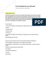 The Efficacy of Banana Peel As A Fertilizer: Nicolas, Khianna Aphrodite 12, HUMSS PR 2 PETA 2