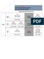 Semester 2 Exam Timetable (Year 9)