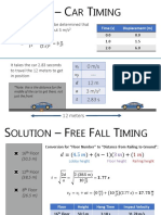 Kinematics Crime Scene - Solutions