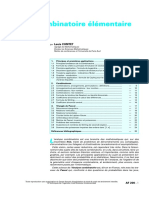 Analyse Combinatoire Élémentaire