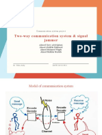 Two-Way Communication System & Signal Jammer