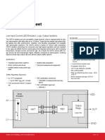 Si873x Data Sheet: Low Input Current LED Emulator, Logic Output Isolators