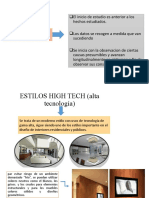 ESTILOS HIGH TECH (Alta Tecnología)