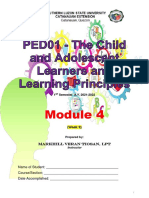 Module 4 The Child and Adolescent Learners and Learning Principles