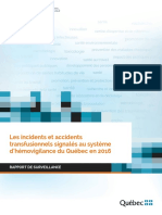 2495 Accidents Incidents Transfusionnels 2016