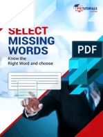 Select Missing Word - Understanding The Context and Find Which Word Bets Fits in It