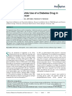 Metformin: Possible Use of A Diabetes Drug in Treatment of Cancer