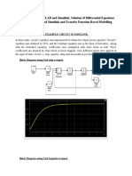 Introduction To MATLAB and Simulink, Solution of Differential Equations Using MATLAB and Simulink and Transfer Function Based Modelling