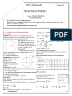 Calcul Trigonometrique 1 Cours Et Exercices Corriges