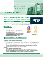 Bachelor of Science in Nursing:: Course Module Course Unit Week