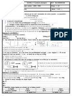 Devoir 2 Modele 1 Physique Chimie 1ac Semestre 1