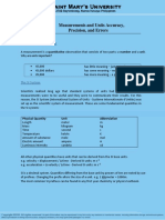 Accuracy and Precision Sources of Error