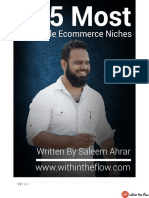 725 Profitable ECommerce Niches