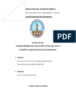 + Propuesta Plan Tesis Centro Recreativo + Apart Hotel en Huanchaco