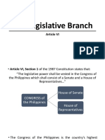 Lesson 6 - The Legislative Branch