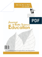 Journal of Baltic Science Education, Vol. 16, No. 1, 2017